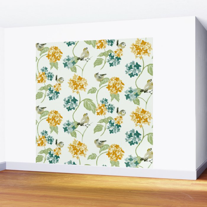 Hydrangea Poem Wall Mural Gallery Image 2