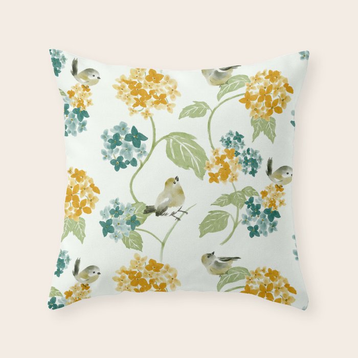 Hydrangea Poem Throw Pillow Gallery Image 6