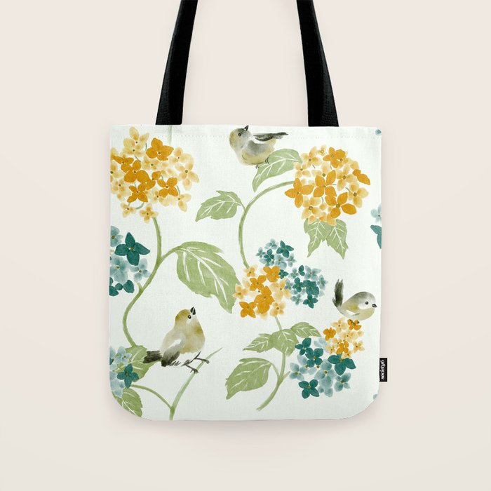 Hydrangea Poem Tote Bag Gallery Image 1
