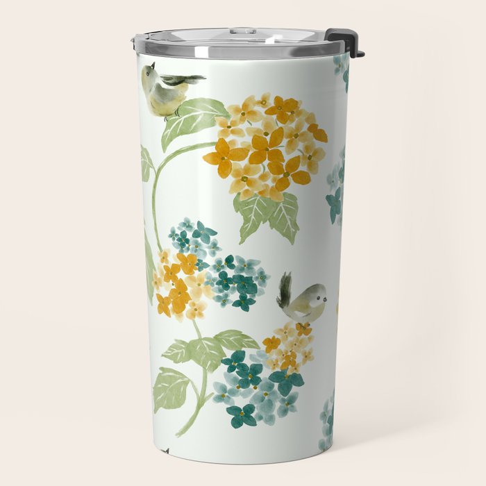 Hydrangea Poem Travel Mug Gallery Image 2