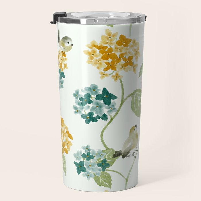 Hydrangea Poem Travel Mug Gallery Image 3