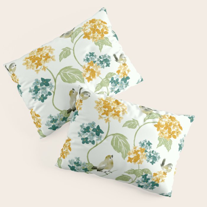 Hydrangea Poem Pillow Sham Gallery Image 1