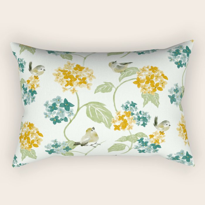 Hydrangea Poem Rectangular Pillow Gallery Image 2