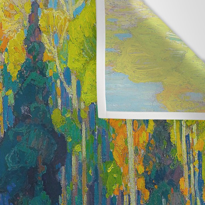 Canadian Landscape Franklin Carmichael Art Nouveau Post-Impressionism Autumn Hillside Wall Tapestry Gallery Image 3