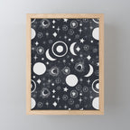 Celestial dark pattern DS Mini Art Print Gallery Image 1