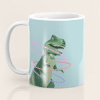 T-Rex the Hula Dancer in Green Coffee Mug Gallery Image 3