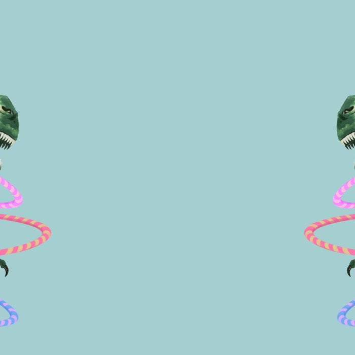 T-Rex the Hula Dancer in Green Coffee Mug Gallery Image 2
