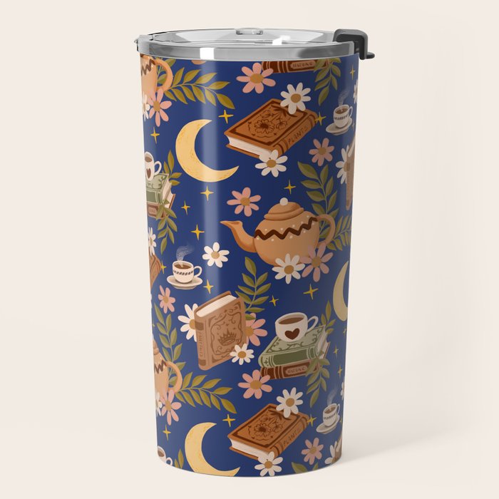 Cozy Evening In Blue Travel Mug Gallery Image 2