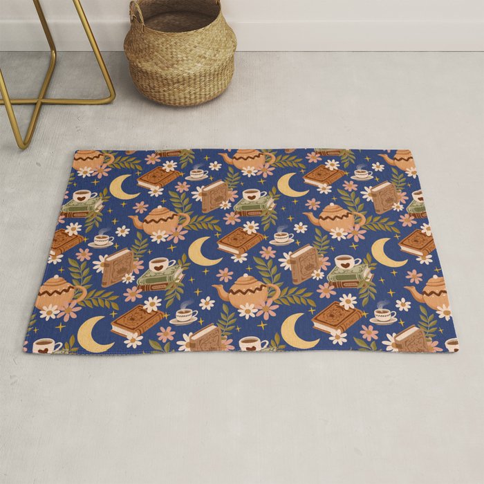 Cozy Evening In Blue Rug Gallery Image 1