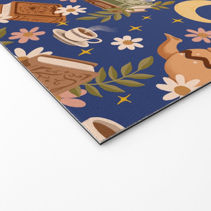 Cozy Evening In Blue Welcome Mat Gallery Image 2