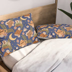 Cozy Evening In Blue Pillow Sham Gallery Image 2