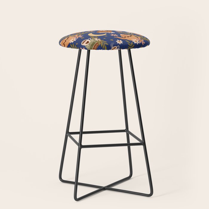 Cozy Evening In Blue Stool Gallery Image 1