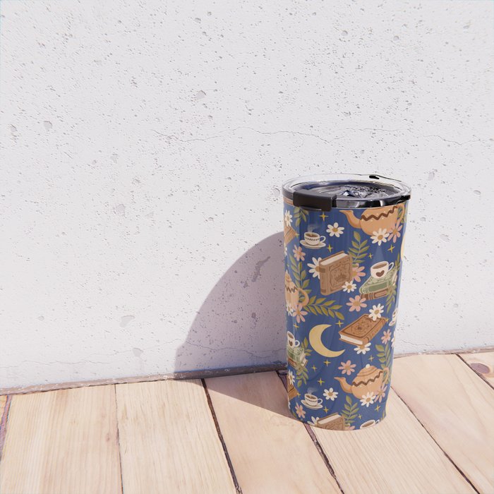 Cozy Evening In Blue Travel Mug Gallery Image 4