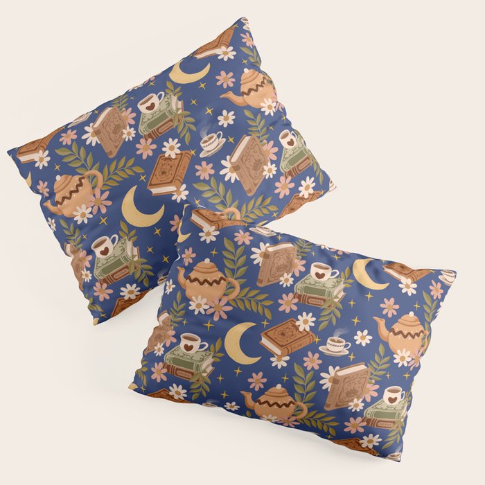 Cozy Evening In Blue Pillow Sham Gallery Image 3