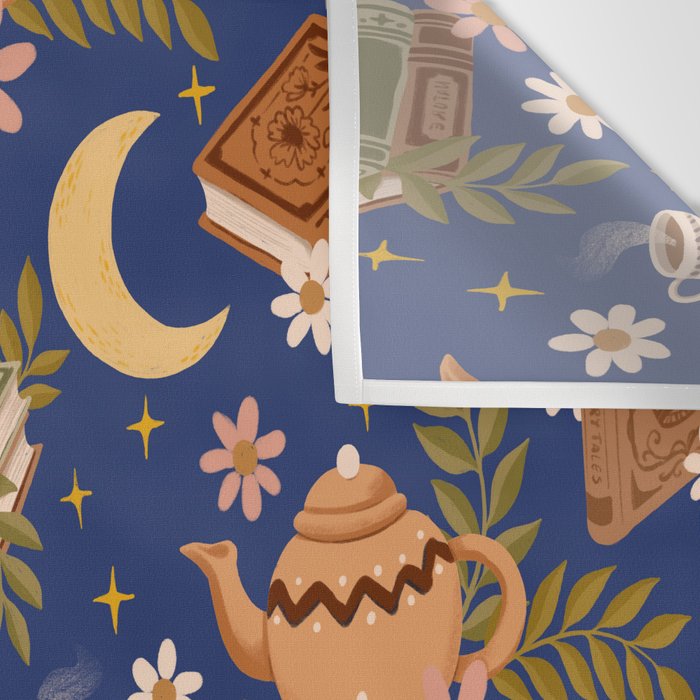 Cozy Evening In Blue Wall Tapestry Gallery Image 3