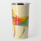 Fractal Geometric Unicorn Travel Mug Gallery Image 1