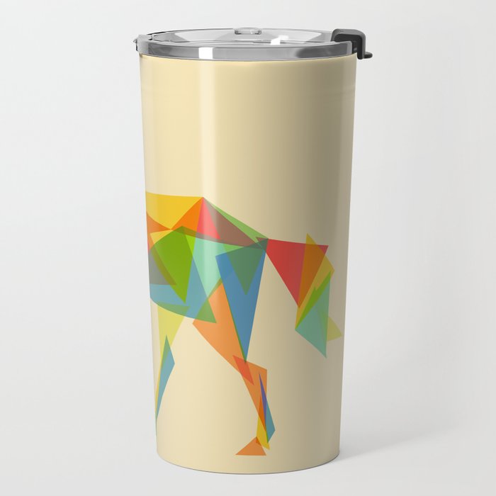 Fractal Geometric Unicorn Travel Mug Gallery Image 2