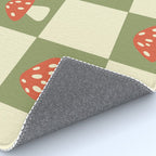 Mushroom Checkerboard Pattern Rug Gallery Image 4