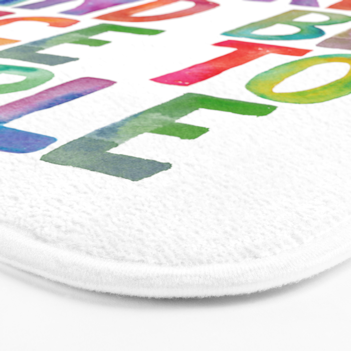 Work Hard and Be Nice to People Bath Mat Gallery Image 3