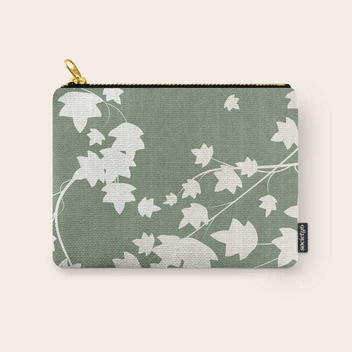 Minimal Abstract Leaves 12 Carry All Pouch Gallery Image 1