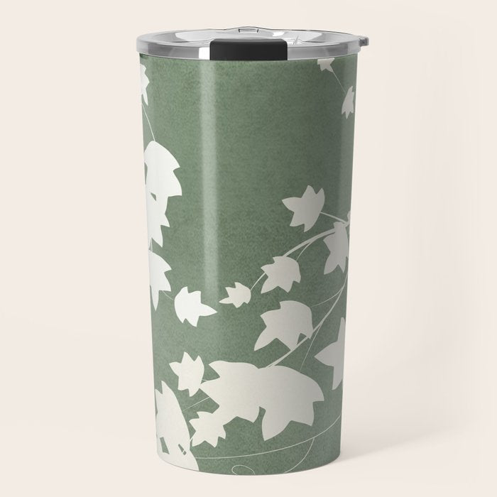 Minimal Abstract Leaves 12 Travel Mug Gallery Image 1