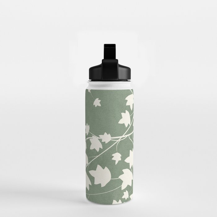 Minimal Abstract Leaves 12 Water Bottle Gallery Image 2