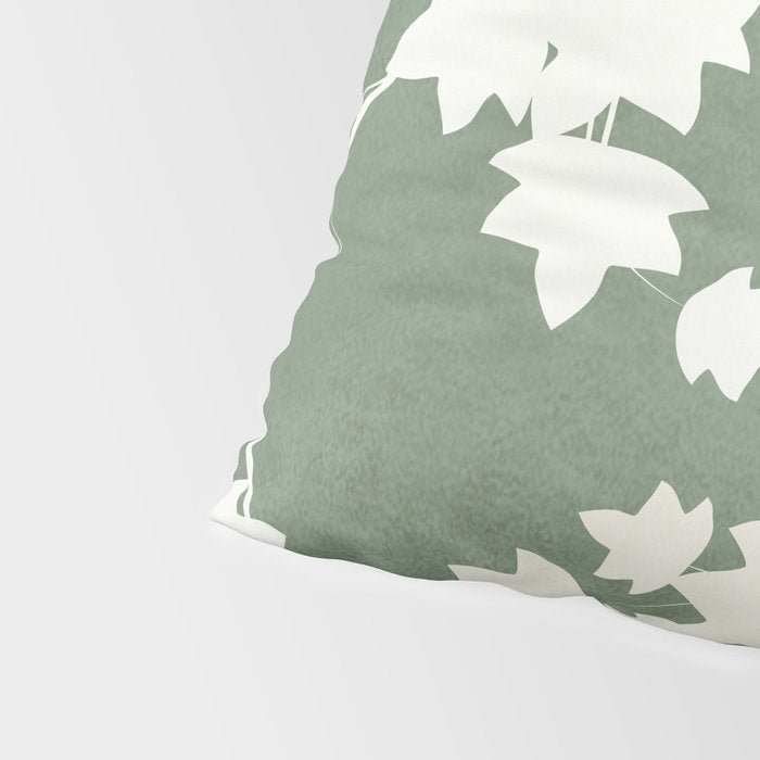 Minimal Abstract Leaves 12 Pillow Sham Gallery Image 4