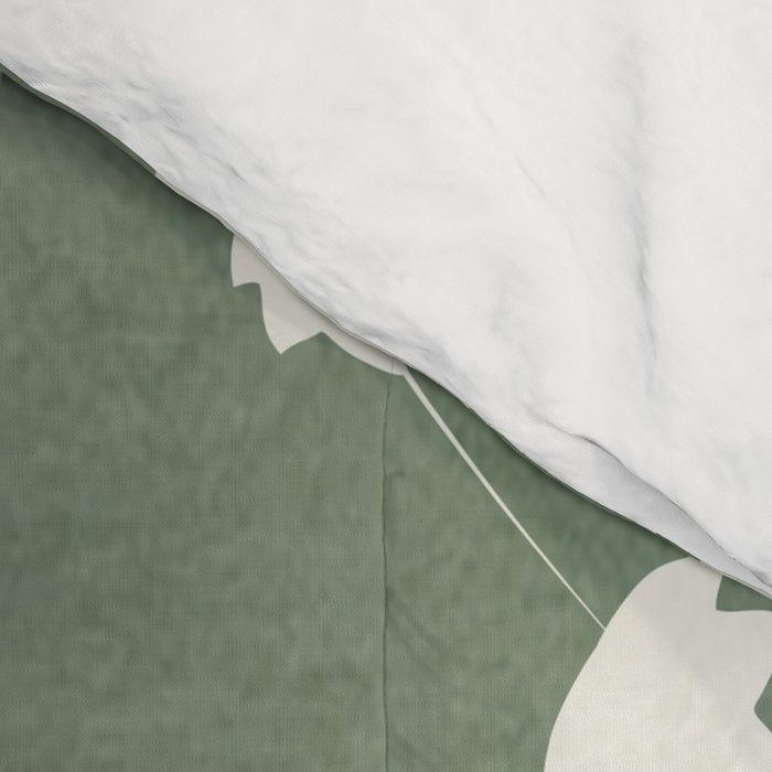 Minimal Abstract Leaves 12 Comforter Gallery Image 4
