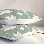 Minimal Abstract Leaves 12 Pillow Sham Gallery Image 3