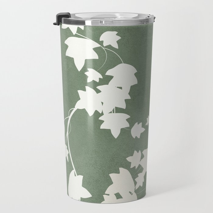 Minimal Abstract Leaves 12 Travel Mug Gallery Image 3