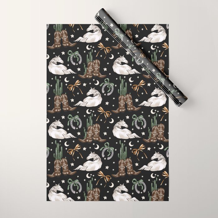 Cowboy Dreams Delight Wrapping Paper Gallery Image 1