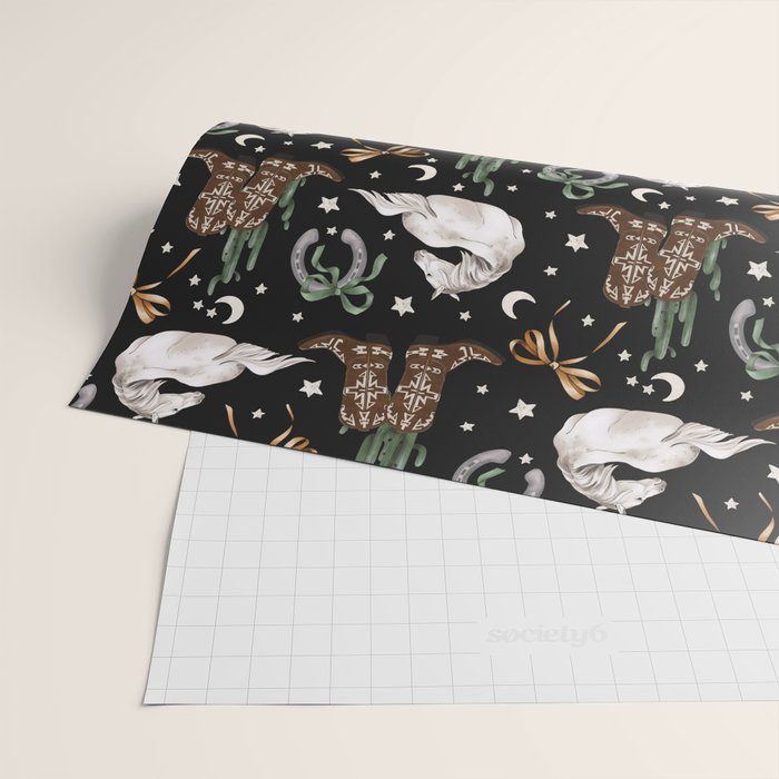 Cowboy Dreams Delight Wrapping Paper Gallery Image 2