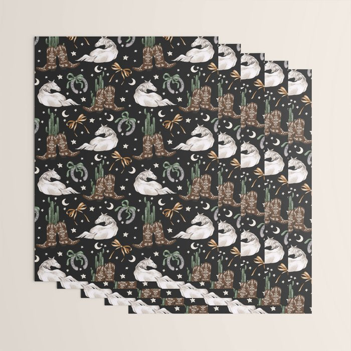 Cowboy Dreams Delight Wrapping Paper Gallery Image 3