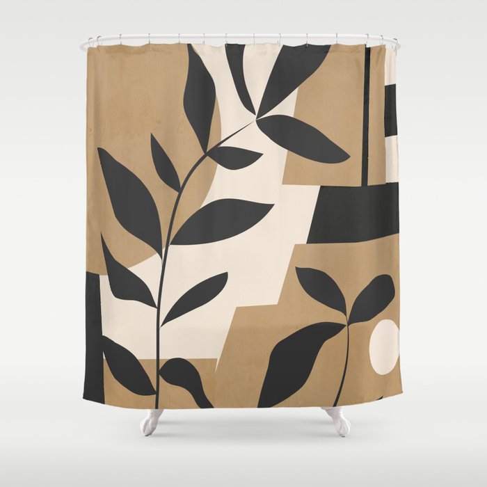 Abstract Foliage 1 Shower Curtain Gallery Image 1