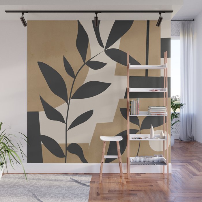 Abstract Foliage 1 Wall Mural Gallery Image 1