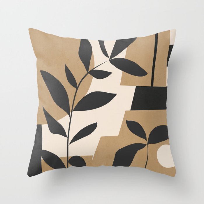 Abstract Foliage 1 Throw Pillow Gallery Image 6