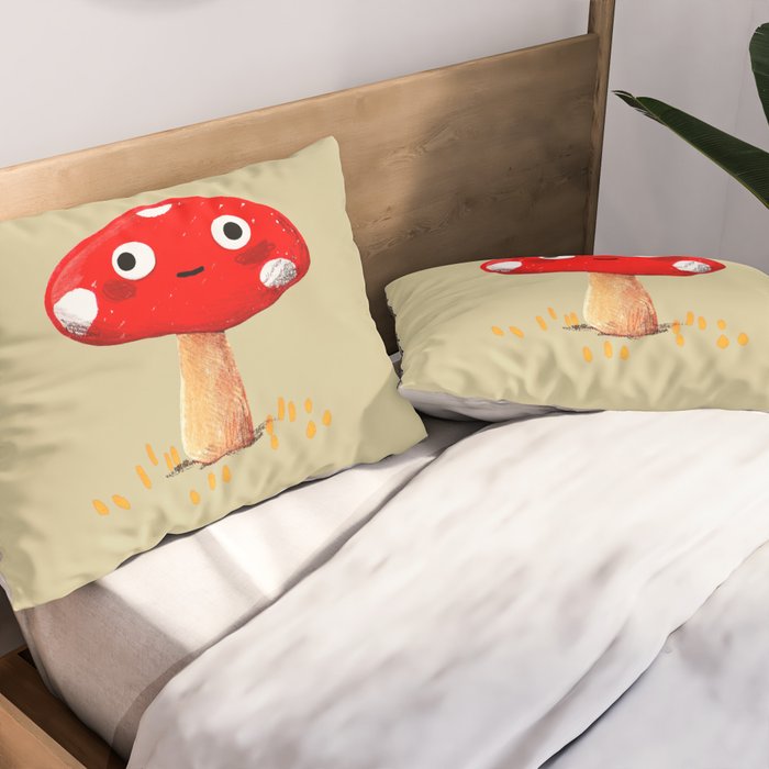 Wall-Eyed Mushroom Pillow Sham Gallery Image 2