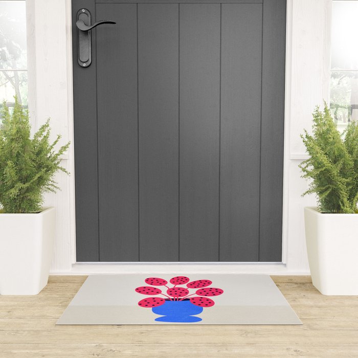 Blueberry Vase & French Fuchsia Leaves: Vases & Stuff 03 Welcome Mat Gallery Image 3