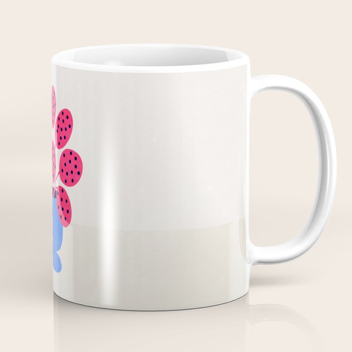 Blueberry Vase & French Fuchsia Leaves: Vases & Stuff 03 Coffee Mug Gallery Image 1