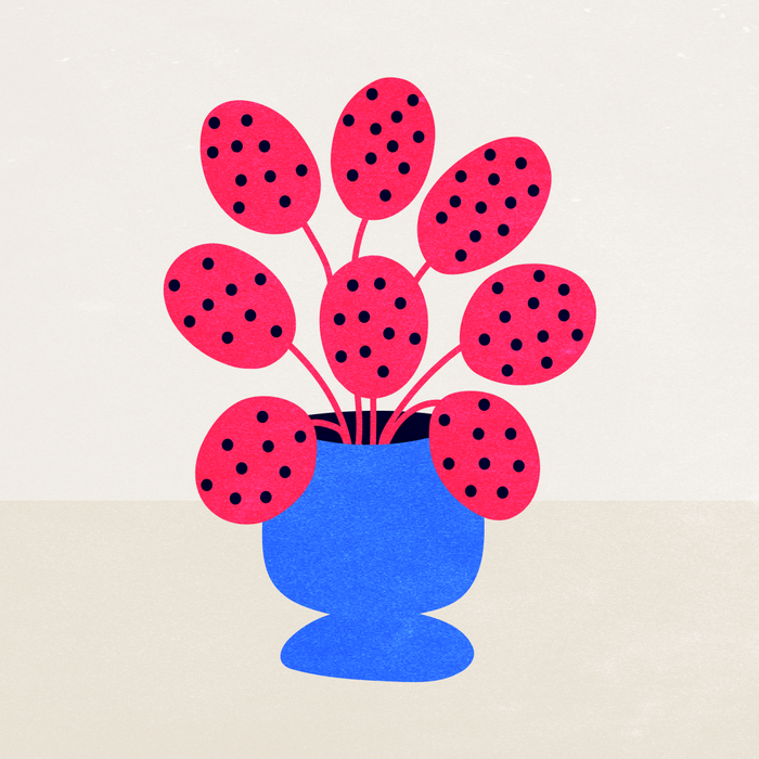 Blueberry Vase & French Fuchsia Leaves: Vases & Stuff 03 Coffee Mug Gallery Image 2