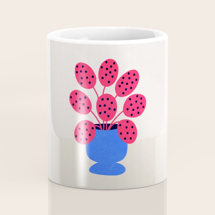 Blueberry Vase & French Fuchsia Leaves: Vases & Stuff 03 Coffee Mug Gallery Image 4