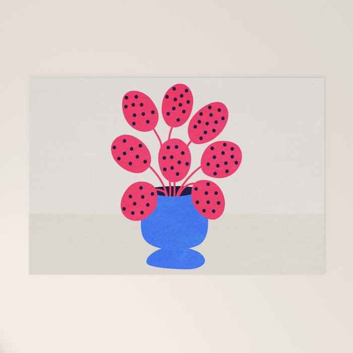 Blueberry Vase & French Fuchsia Leaves: Vases & Stuff 03 Welcome Mat Gallery Image 1