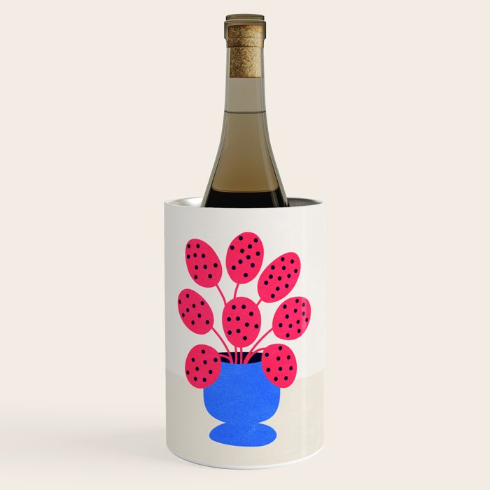 Blueberry Vase & French Fuchsia Leaves: Vases & Stuff 03 Wine Chiller Gallery Image 1