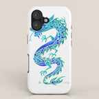 Chinese Dragon - Blue Palette iPhone Case Gallery Image 1