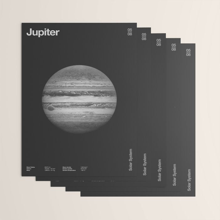 Solar System _ 05 Jupiter Wrapping Paper Gallery Image 3