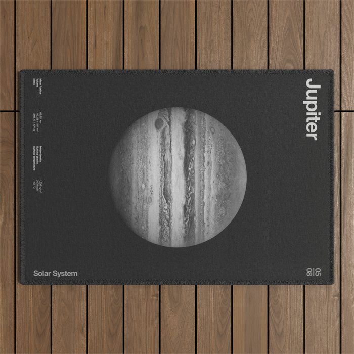 Solar System _ 05 Jupiter Outdoor Rug Gallery Image 1