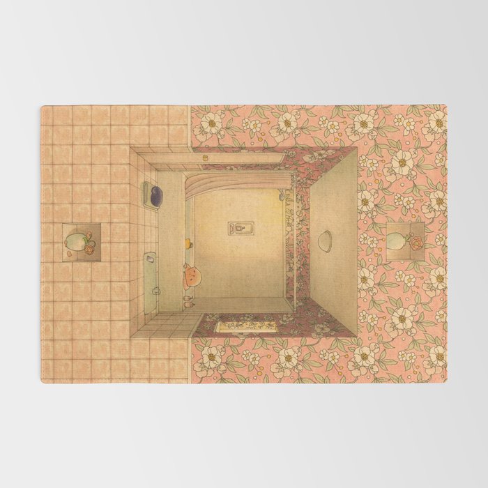 Bath in Pink Rug Gallery Image 2