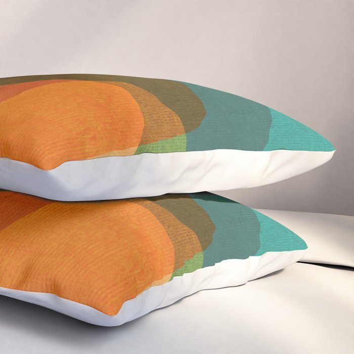Mid-Century Modern Digital Art Pillow Sham Gallery Image 3