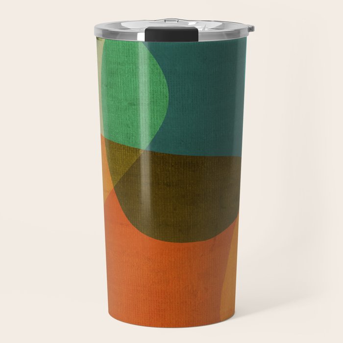 Mid-Century Modern Digital Art Travel Mug Gallery Image 1