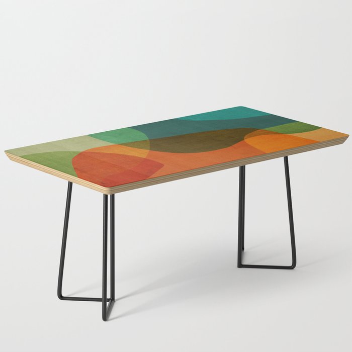 Mid-Century Modern Digital Art Coffee Table Gallery Image 1